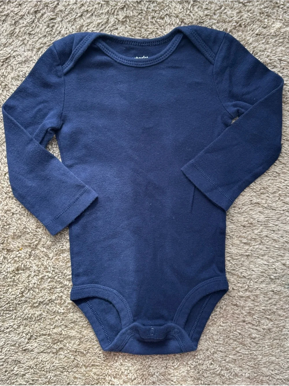 Carter’s Navy Blue Long Sleeve Bodysuit 12M Baby One Piece